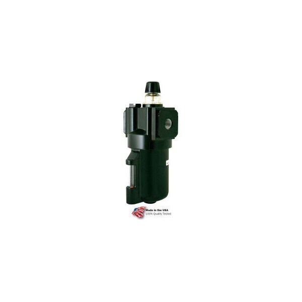 Arrow Intermediate Lubricator L332W, Zinc Bowl, 1/4" NPT, 200 PSI